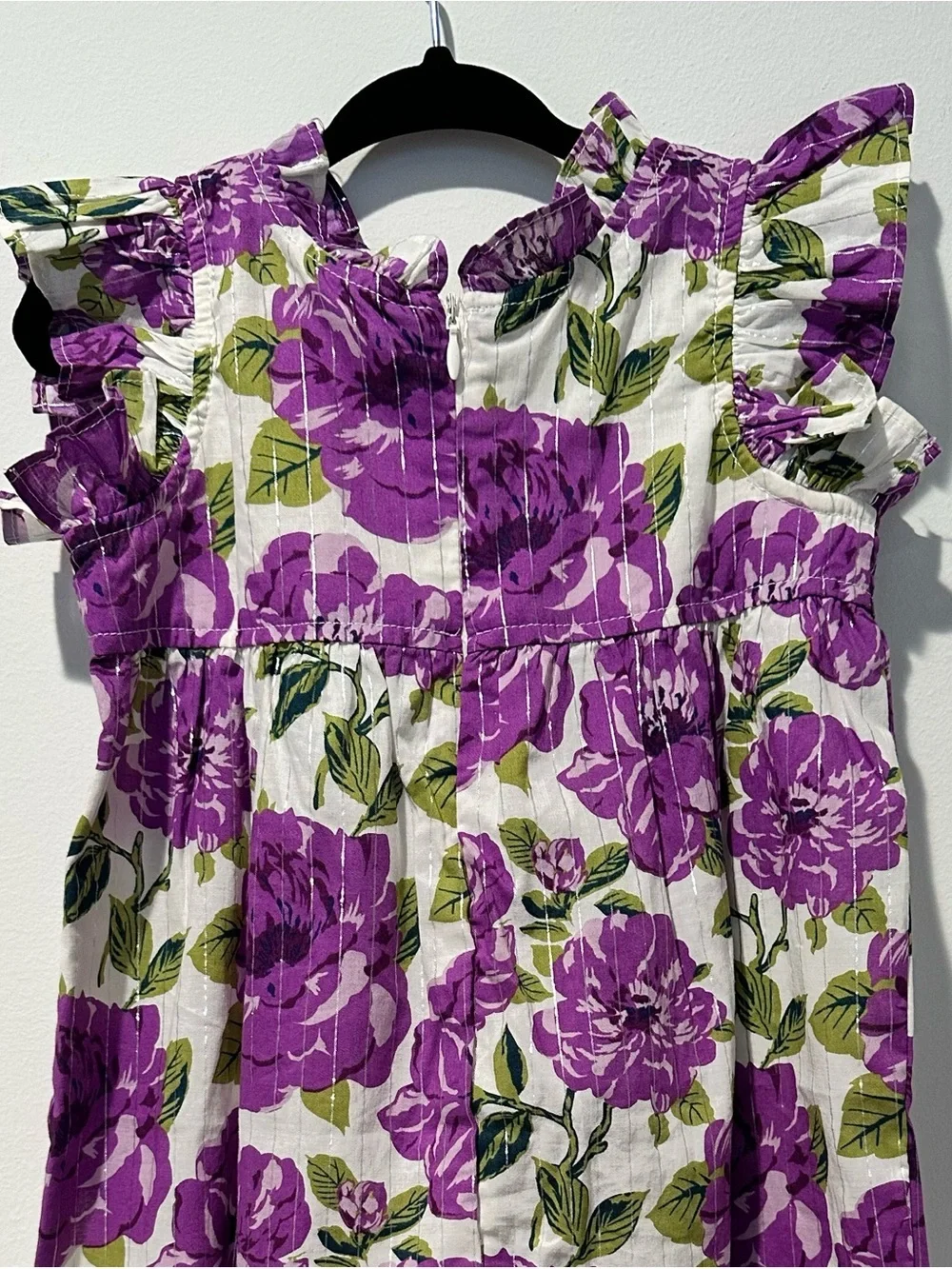 New Pink Chicken Baby Girls Jennifer Jumper Purple Peonies 12-18 months